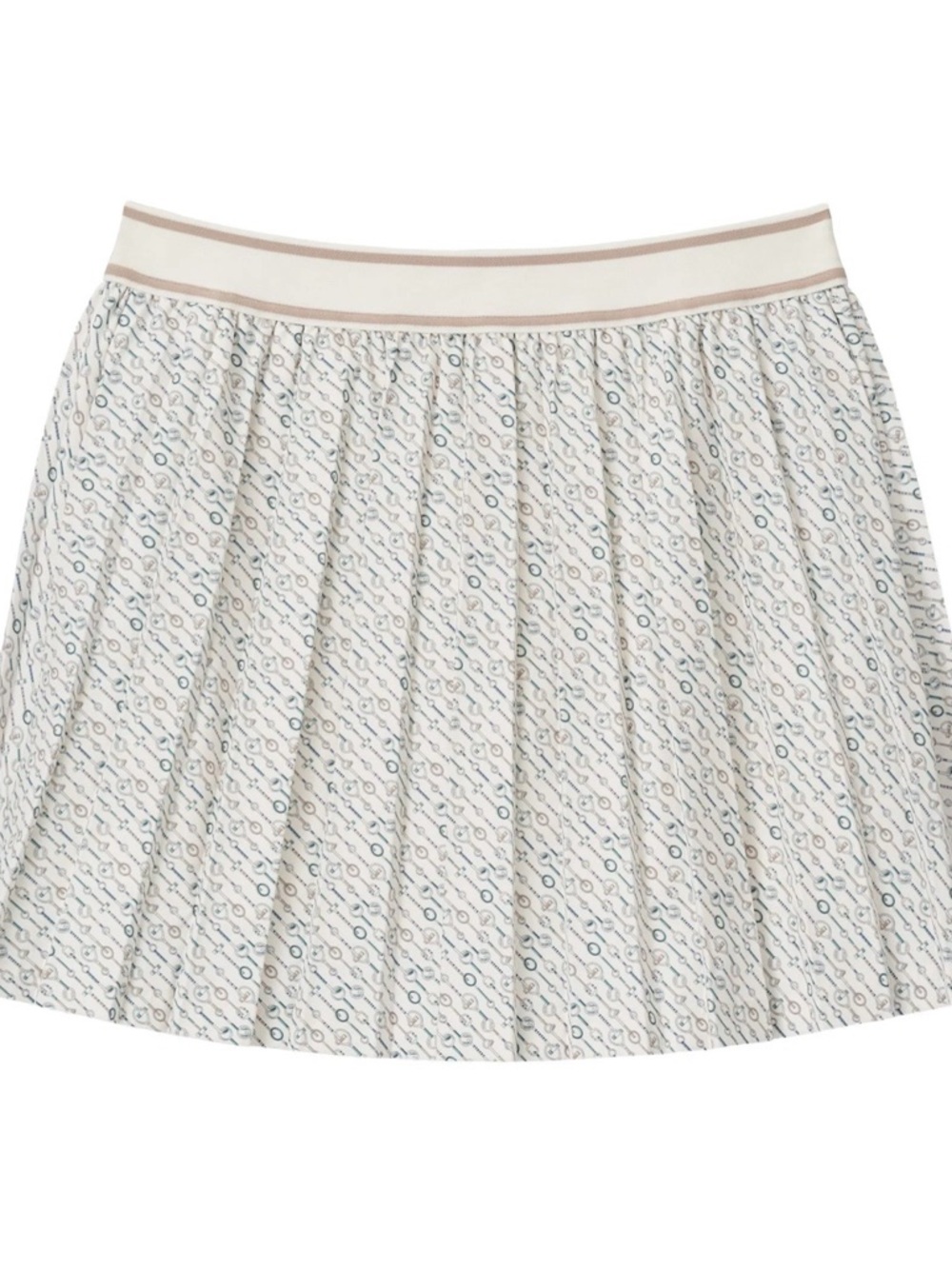 Peter Millar XS Pleated Golf Skort NWT Ivory Tennis Pickleball Country Club
